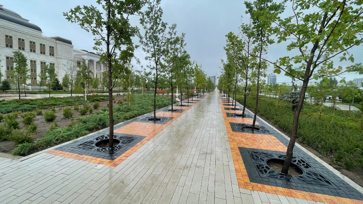 Приствольная решетка для дерева ZKING CRUST 1.2х1.2м Черная в Ярославле фото