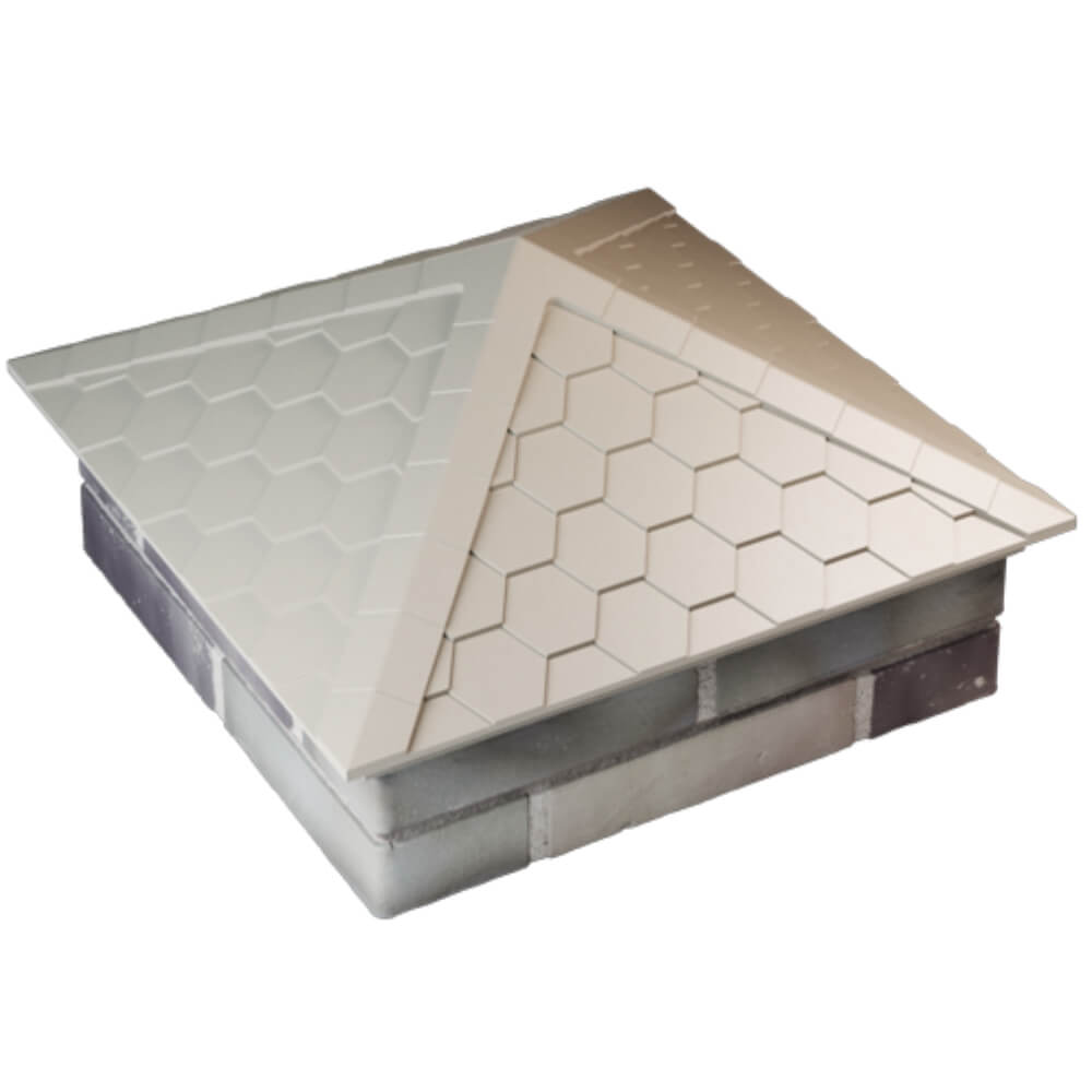 Колпак Zking Эверест Бежевый на столб 2х2 кирпича (535х535мм) Ярославль фото