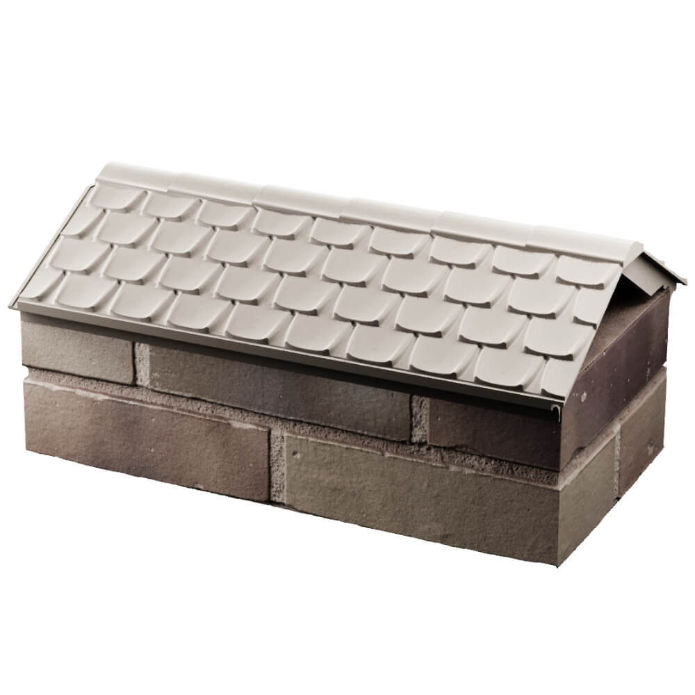 Парапет Zking Эльбрус Бежевый с посадкой на 1 кирпич (255мм) в Ярославле фото