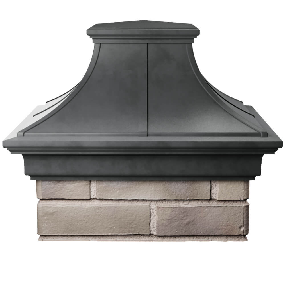 Колпак Zking Монблан Премиум Серый на столб 1.5х1.5 кирпича (385х385мм) Ярославль фото