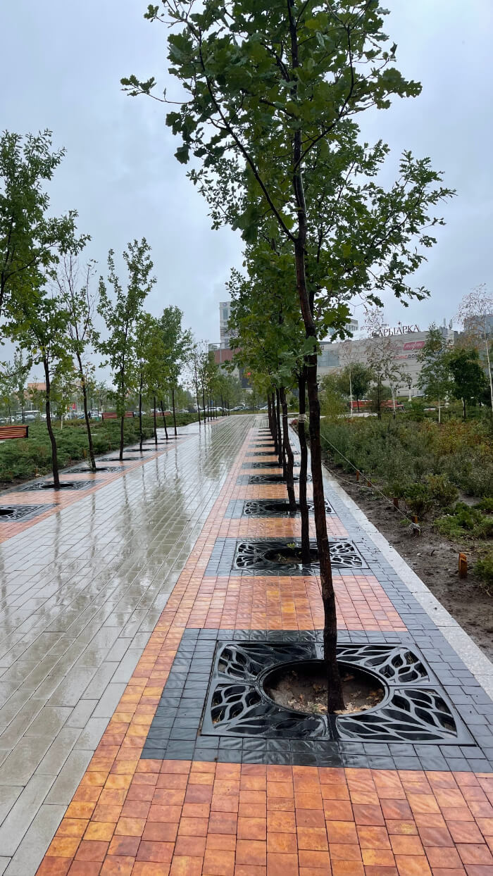 Приствольная решетка для дерева ZKING CRUST 1.2х1.2м Черная в Ярославле фото