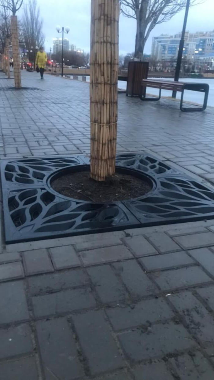 Приствольная решетка для дерева ZKING CRUST 1.2х1.2м Черная в Ярославле фото