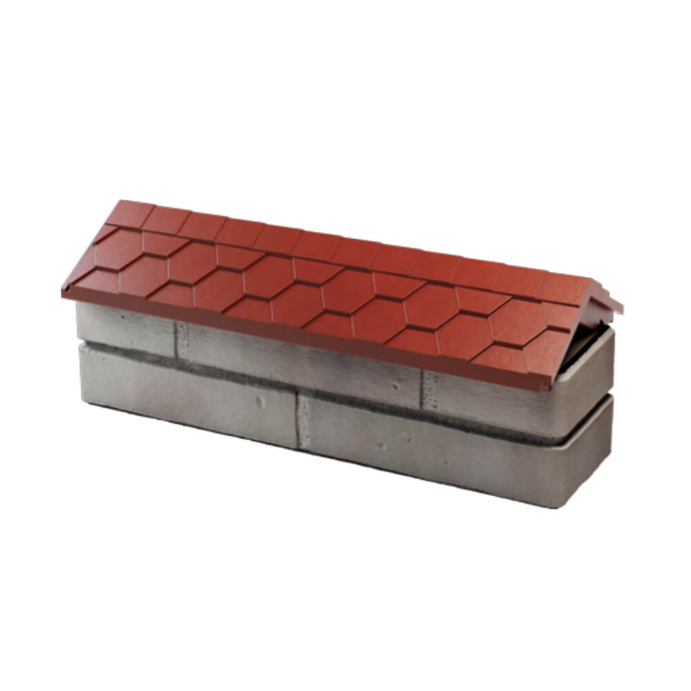 Парапет Zking Эверест Красный с посадкой на 0.5 кирпича (130мм) в Ярославле фото