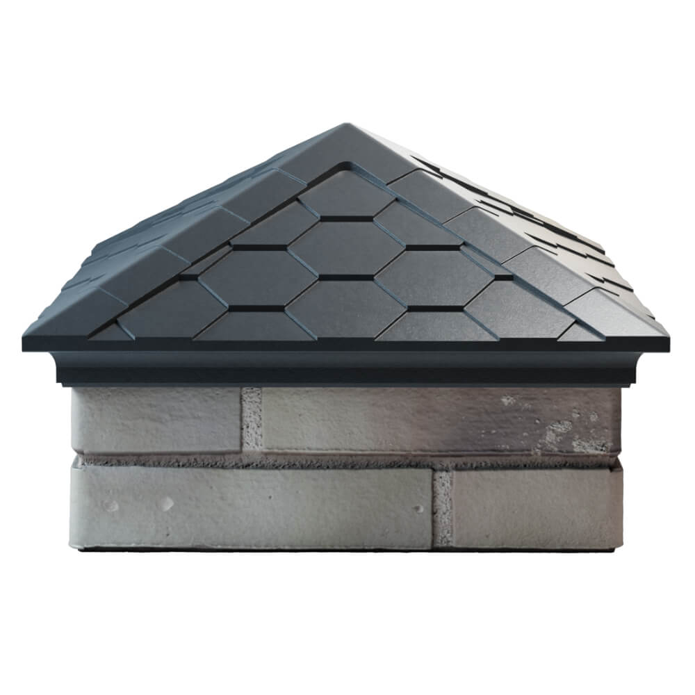 Колпак Zking Эверест Серый на столб 1.5х1.5 кирпича (390х390мм) Ярославль фото