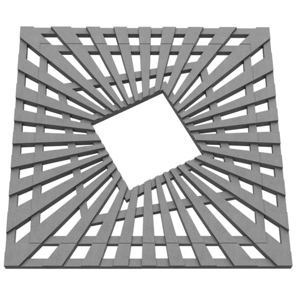 Приствольная решетка для дерева ZKING ATMOSPHERE 1.2х1.2м Серая в Ярославле фото