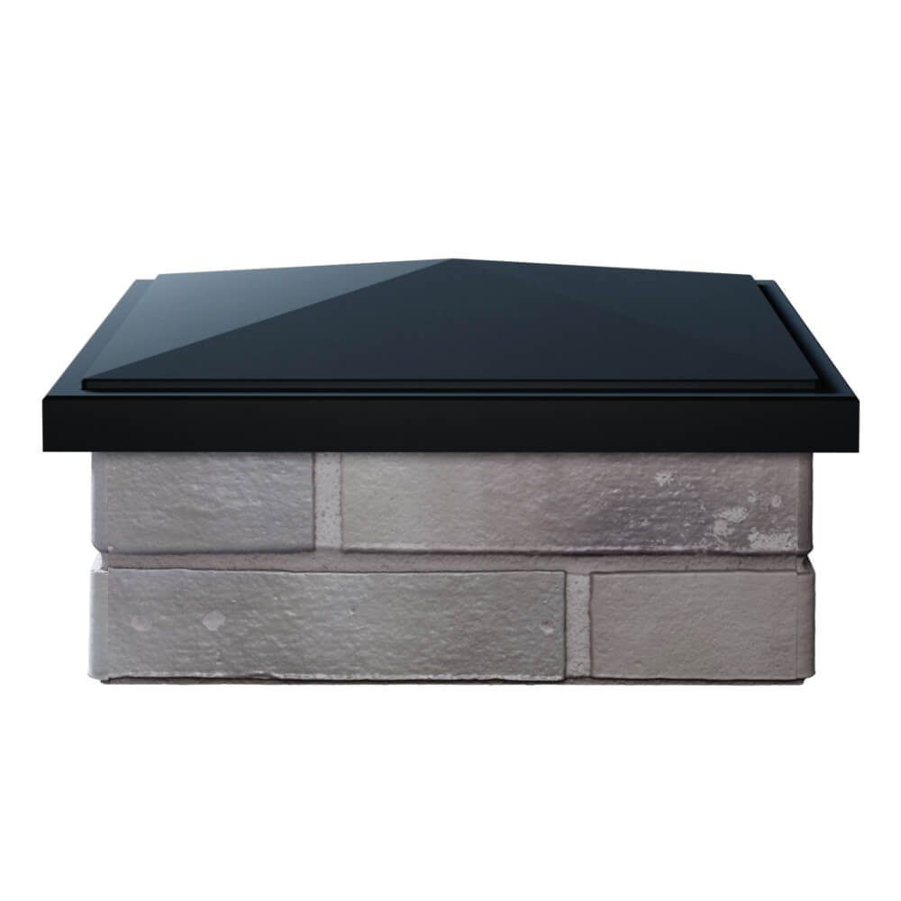 Колпак Zking БонаМоно Черный на столб 1.5х1.5 кирпича (385х385, 400х400мм) Ярославль фото