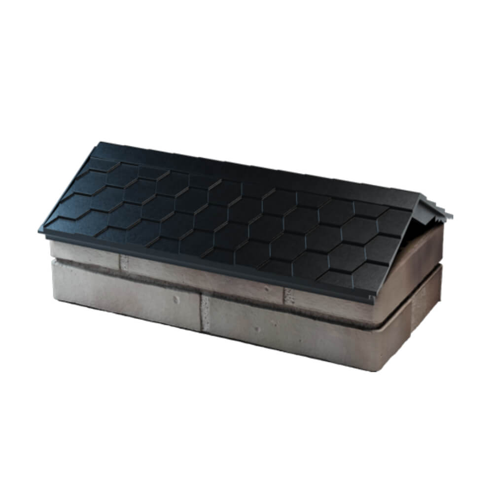 Парапет Zking Эверест Черный с посадкой на 1 кирпич (200/225/255мм) в Ярославле фото