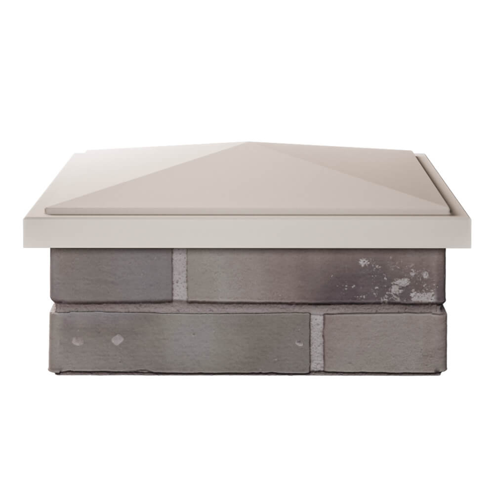 Колпак Zking БонаМоно Бежевый на столб 1.5х1.5 кирпича (385х385, 400х400мм) Ярославль фото