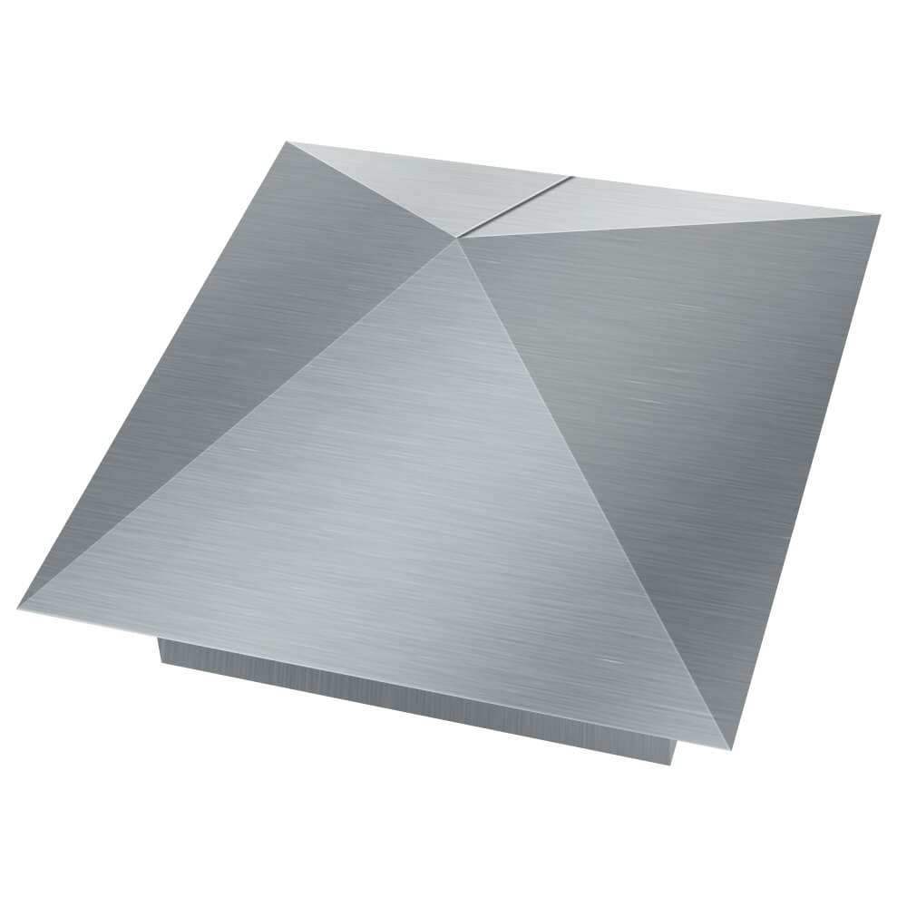 Колпак металлический 380х380мм оцинкованный заборный Ярославль фото