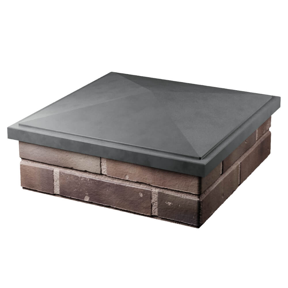 Колпак Zking БонаМоно Серый на столб 2х2 кирпича (515х515, 530х530мм) в Ярославле фото