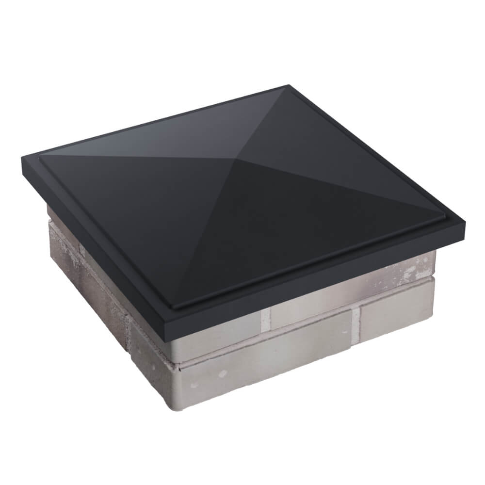 Колпак Zking БонаМоно Серый на столб 1.5х1.5 кирпича (385х385, 400х400мм) в Ярославле фото