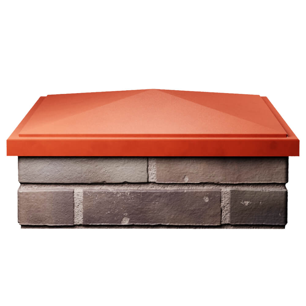 Колпак Zking БонаМоно Красный на столб 2х2 кирпича (515х515, 530х530мм) Ярославль фото