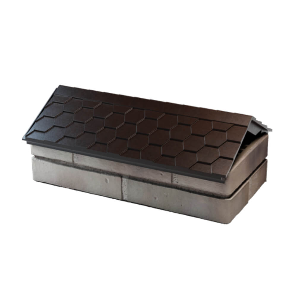 Парапет Zking Эверест Коричневый с посадкой на 1 кирпич (200/225/255мм) в Ярославле фото