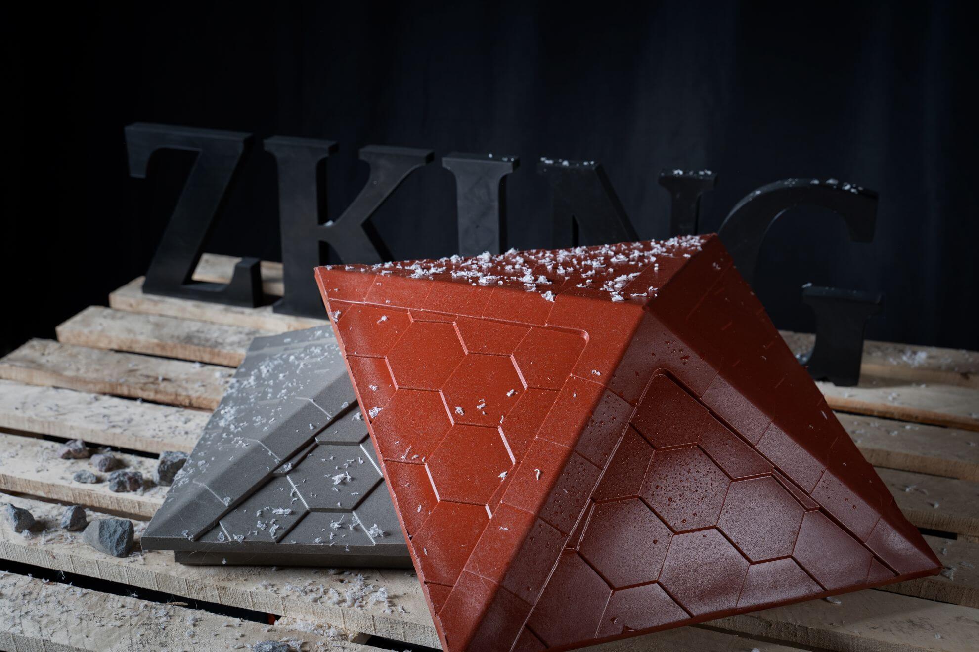 Колпак Zking Эверест Красный на столб 1.5х1.5 кирпича (390х390мм) в Ярославле фото