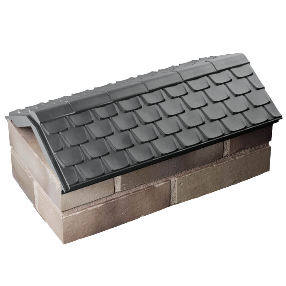 Парапет Zking Эльбрус Серый с посадкой на 1 кирпич (255мм) в Ярославле фото