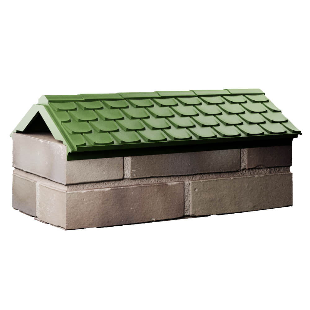 Парапет Zking Эльбрус Зеленый с посадкой на 1 кирпич (255мм) Ярославль фото