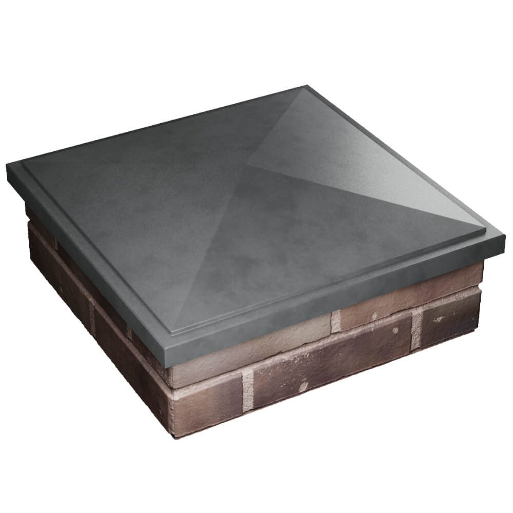 Колпак Zking БонаМоно Серый на столб 2х2 кирпича (515х515, 530х530мм) в Ярославле фото