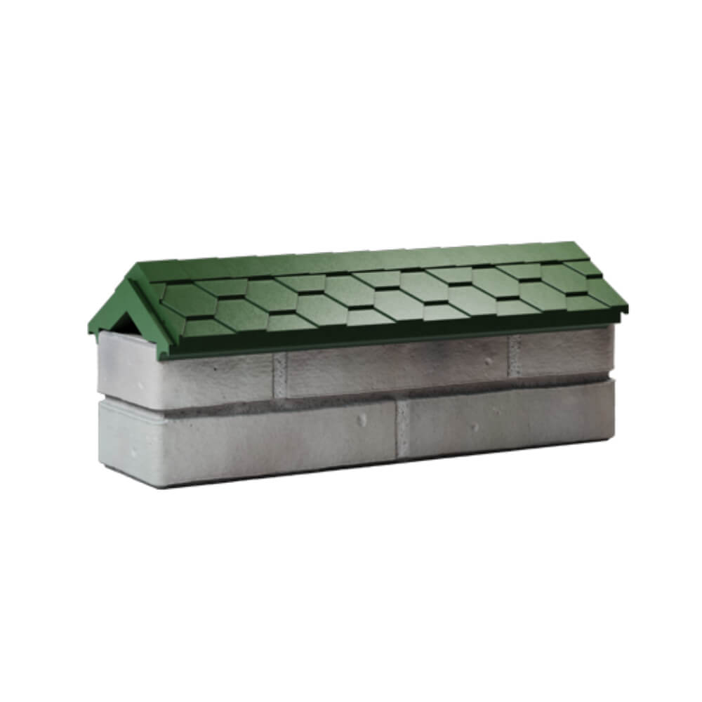 Парапет Zking Эверест Зеленый с посадкой на 0.5 кирпича (130мм) Ярославль фото