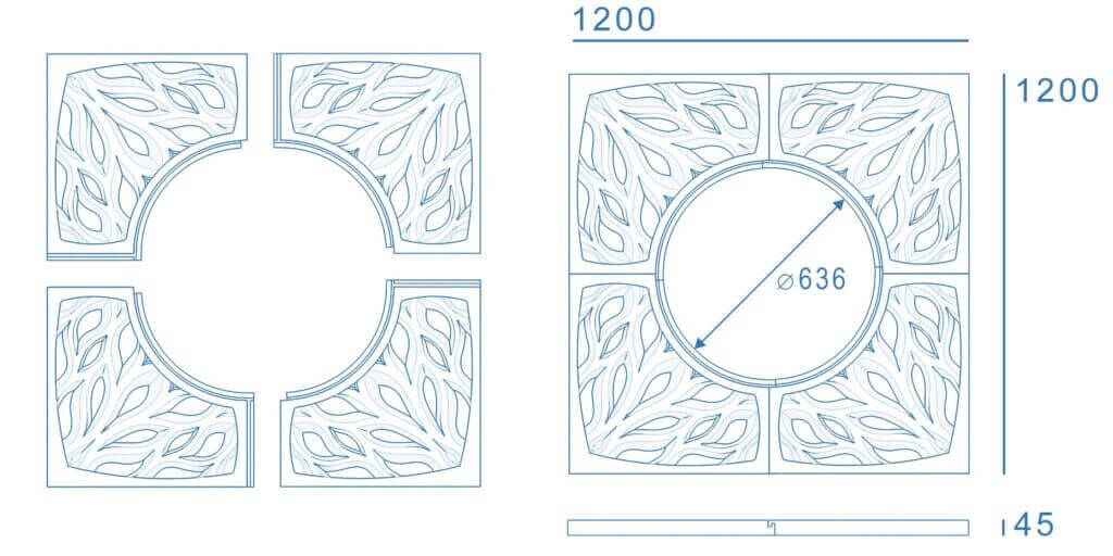 Приствольная решетка для дерева ZKING CRUST 1.2х1.2м Черная в Ярославле фото