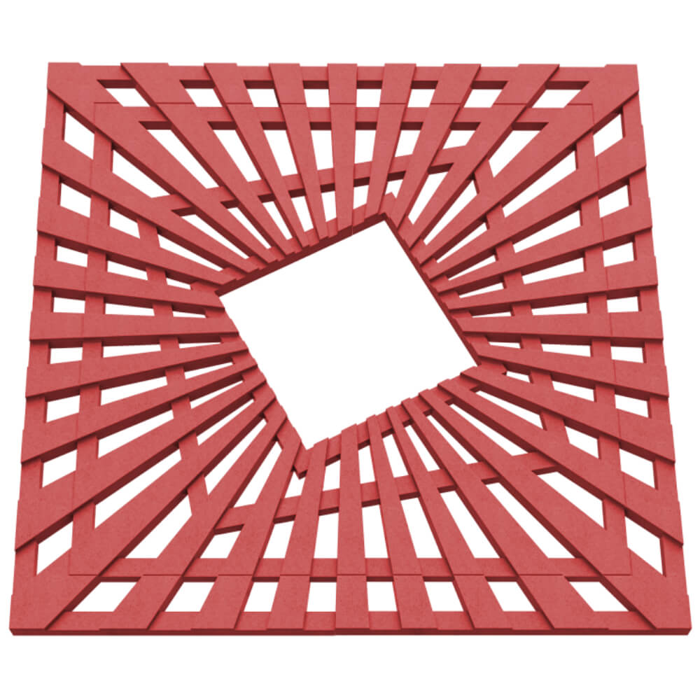 Приствольная решетка для дерева ZKING ATMOSPHERE 1.2х1.2м Красная в Ярославле фото