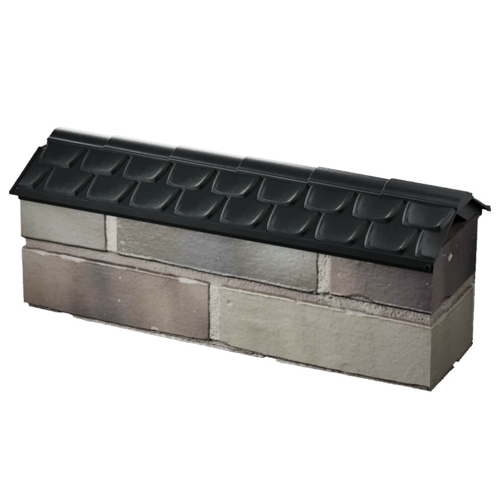 Парапет Zking Эльбрус Черный с посадкой на 0.5 кирпича (130мм) в Ярославле фото