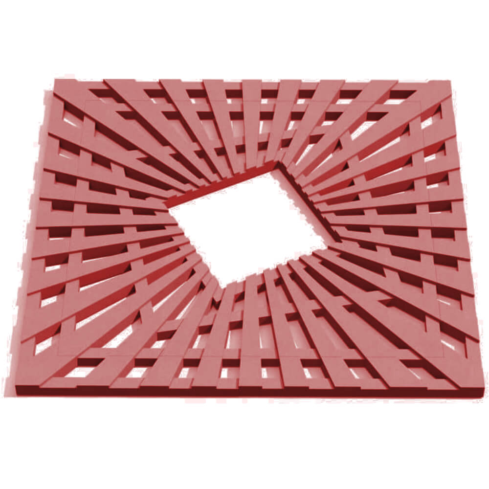 Приствольная решетка для дерева ZKING ATMOSPHERE 1.2х1.2м Красная Ярославль фото