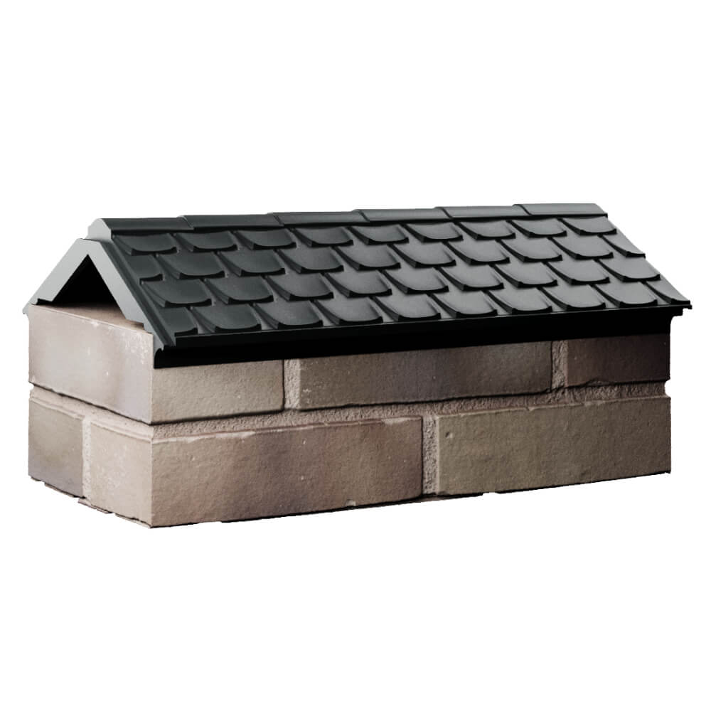 Парапет Zking Эльбрус Черный с посадкой на 1 кирпич (255мм) Ярославль фото