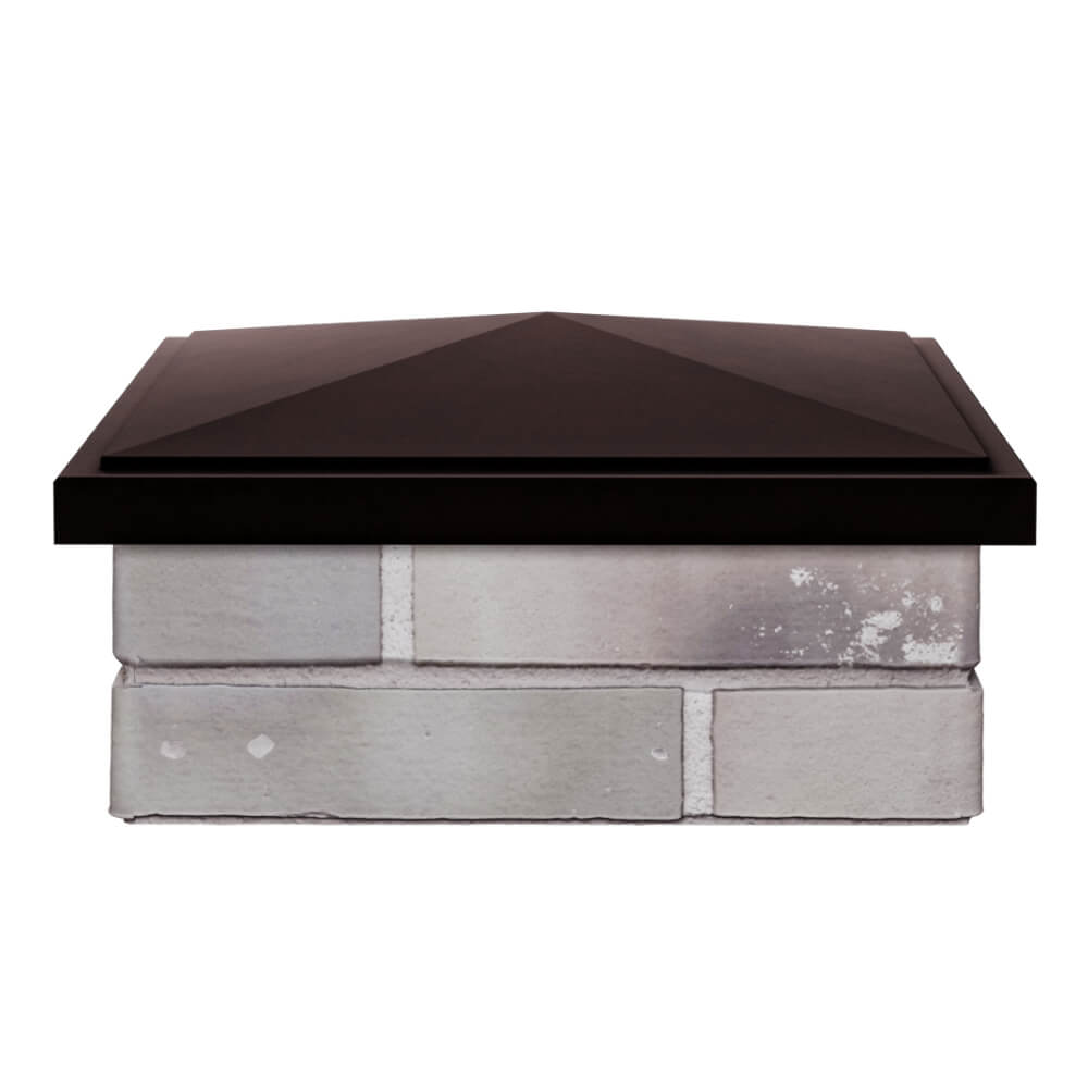 Колпак Zking БонаМоно Коричневый на столб 1.5х1.5 кирпича (385х385, 400х400мм) Ярославль фото