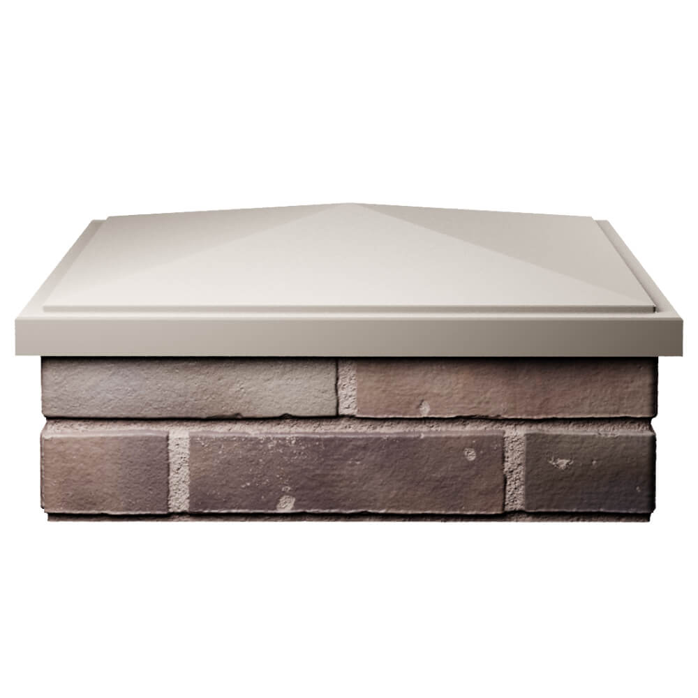 Колпак Zking БонаМоно Бежевый на столб 2х2 кирпича (515х515, 530х530мм) Ярославль фото