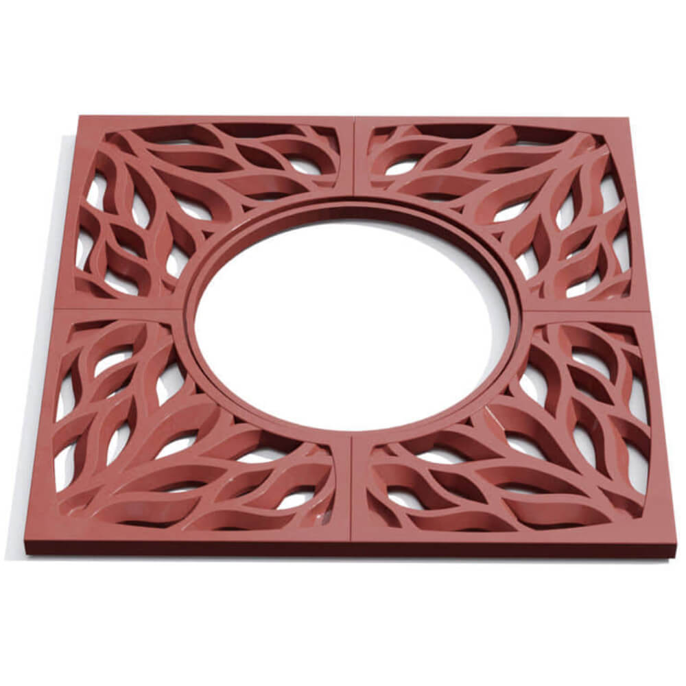 Приствольная решетка для дерева ZKING CRUST 1.2х1.2м Красная Ярославль фото