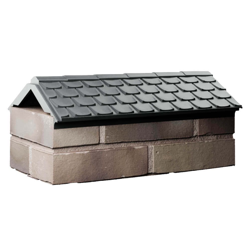 Парапет Zking Эльбрус Серый с посадкой на 1 кирпич (255мм) Ярославль фото