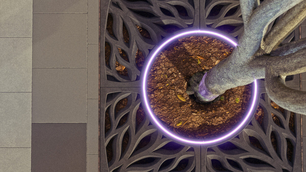 Приствольная решетка для дерева ZKING CRUST 1.2х1.2м Черная в Ярославле фото