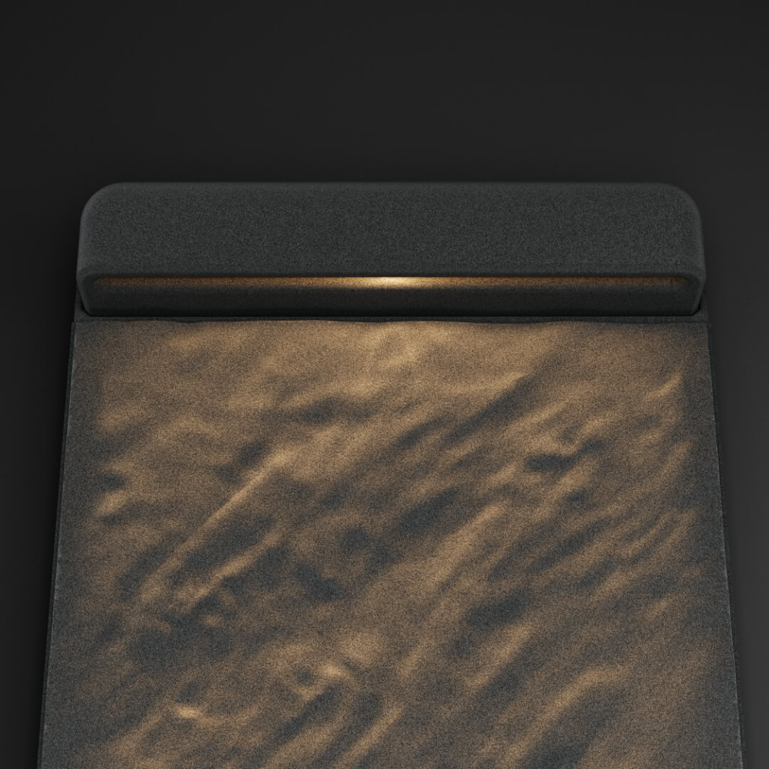 LED Светильник для шаговой плиты STONE Графитовый Серый 330х75х98мм в Ярославле фото