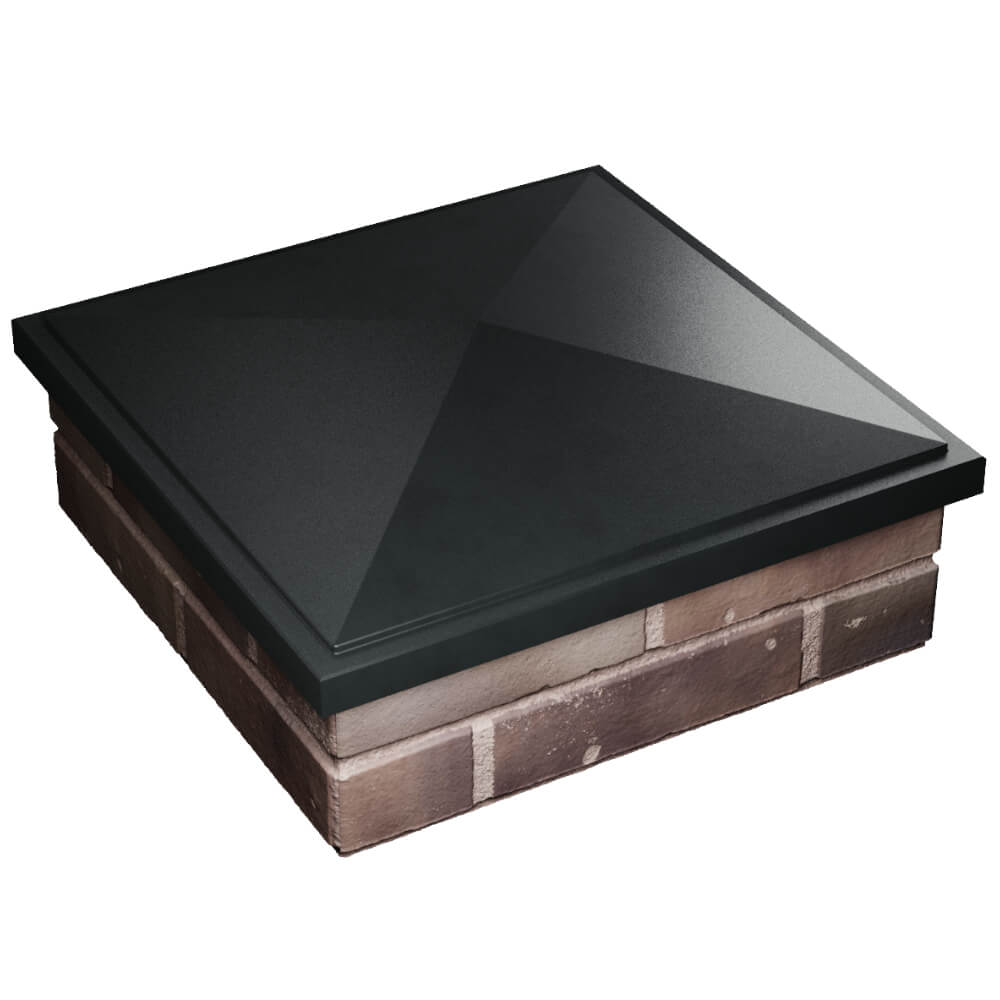 Колпак Zking БонаМоно Черный на столб 2х2 кирпича (515х515, 530х530мм) в Ярославле фото