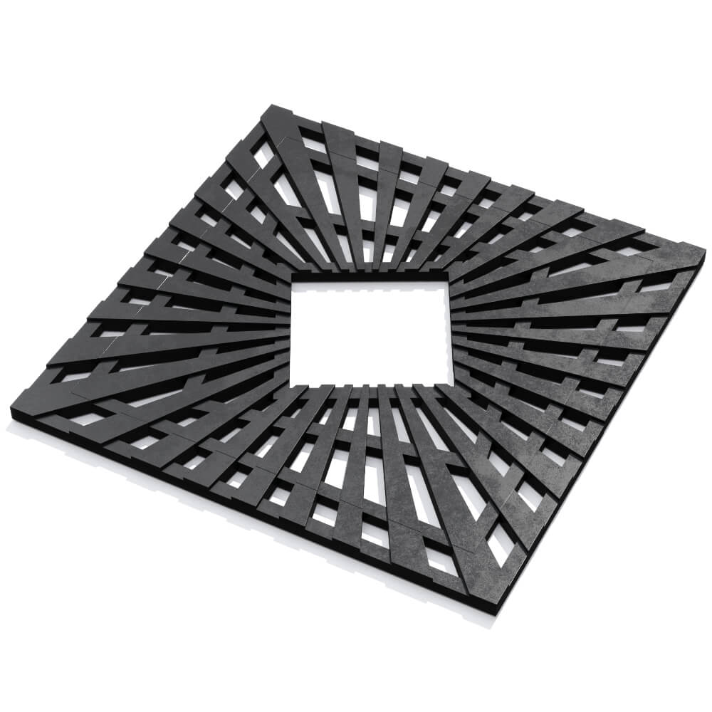 Приствольная решетка для дерева ZKING ATMOSPHERE 1.2х1.2м Черная в Ярославле фото