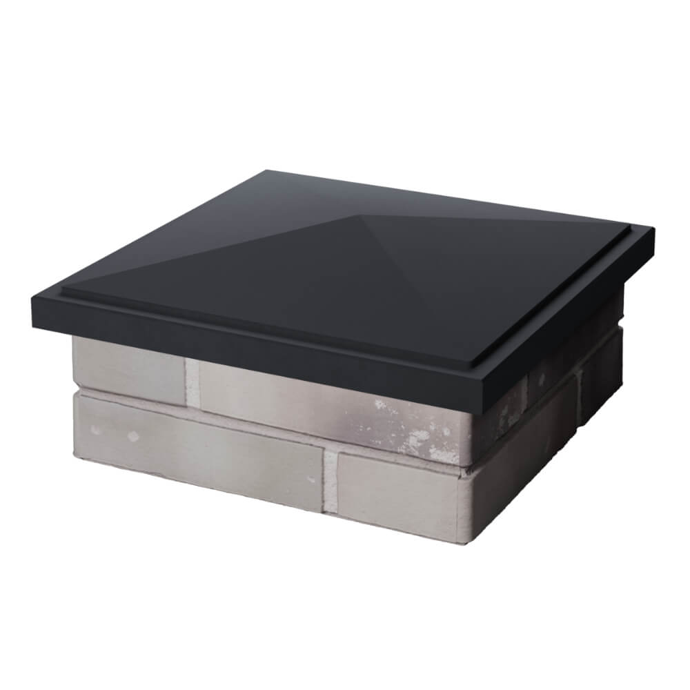 Колпак Zking БонаМоно Серый на столб 1.5х1.5 кирпича (385х385, 400х400мм) в Ярославле фото