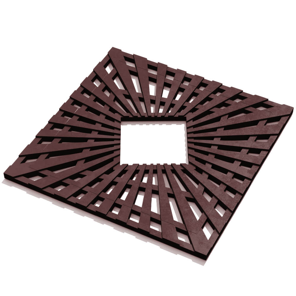 Приствольная решетка для дерева ZKING ATMOSPHERE 1.2х1.2м Коричневая в Ярославле фото