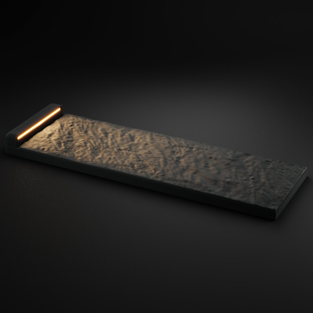 LED Светильник для шаговой плиты STONE Графитовый Серый 330х75х98мм в Ярославле фото