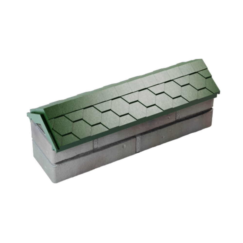 Парапет Zking Эверест Зеленый с посадкой на 0.5 кирпича (130мм) в Ярославле фото