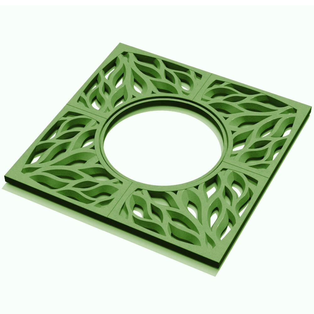 Приствольная решетка для дерева ZKING CRUST 1.2х1.2м Зеленая в Ярославле фото